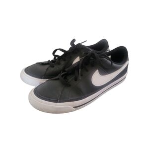 NIKE Court Legacy Black and White Sneakers Youth US 5.5 EUR 38